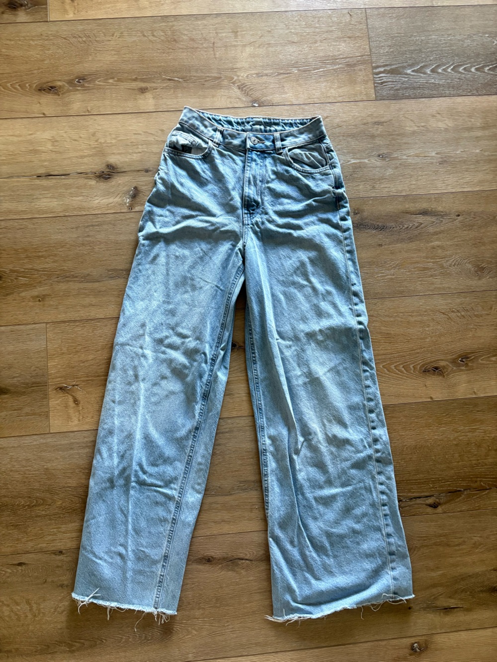 Primark Light Blue Wide Leg Jeans
